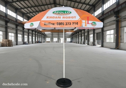 Dù che nắng cho thương hiệu khoan Apollo – Giải pháp quảng bá hiệu quả ngoài trời