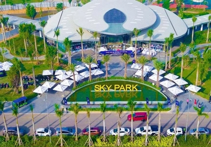 Lắp đặt 100 bộ dù lệch tâm cho dự án Gem Sky World Long Thành